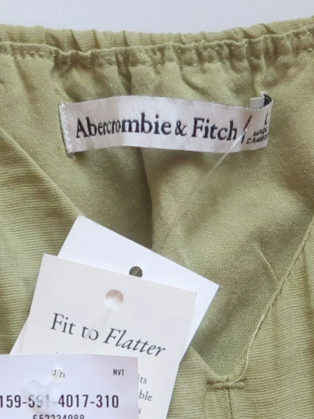 Abercrombie & Fitch Olive Green Cutout Maxi Dress Boho Resort Sleeveless L